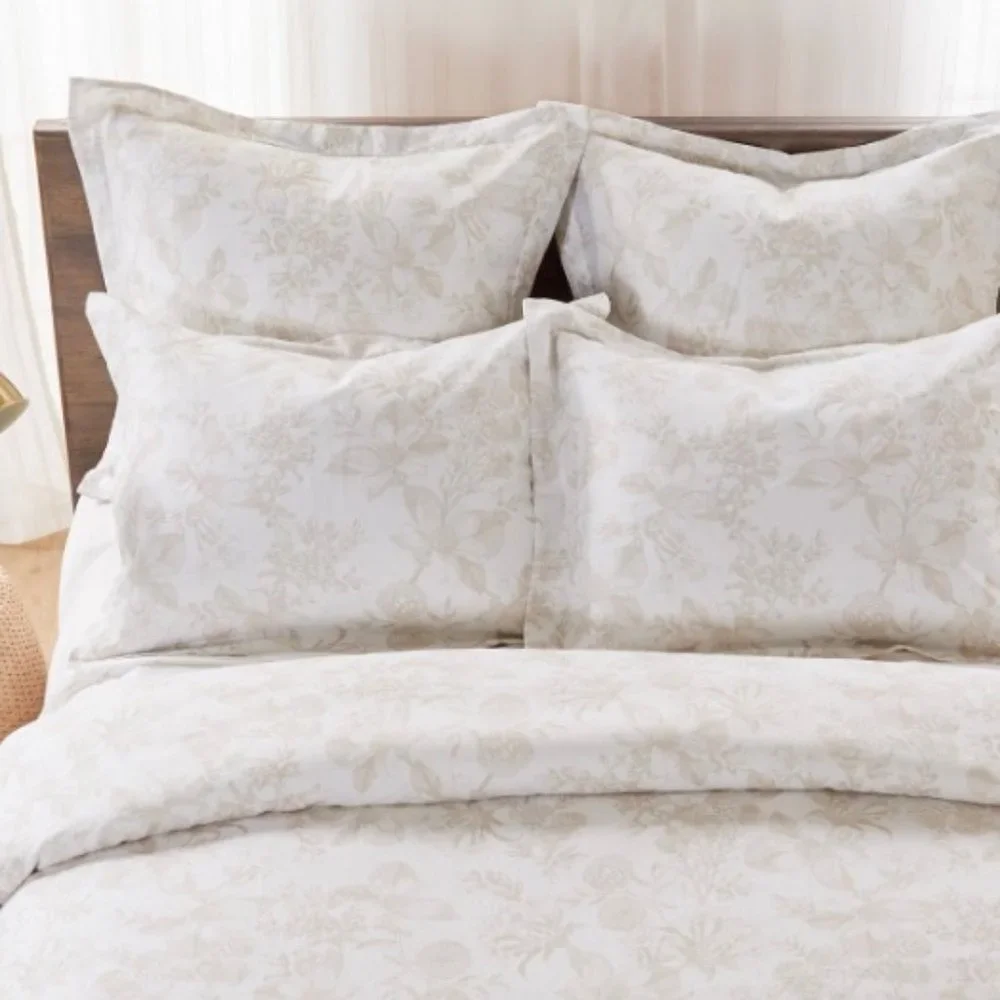 3 Pc Set Johnny Was Valentina Floral Linen Duvet Cover Set